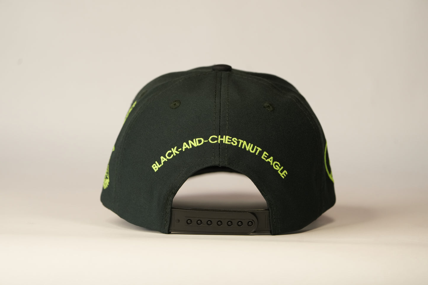 Gorra vuelo águila real de montaña - negra y verde