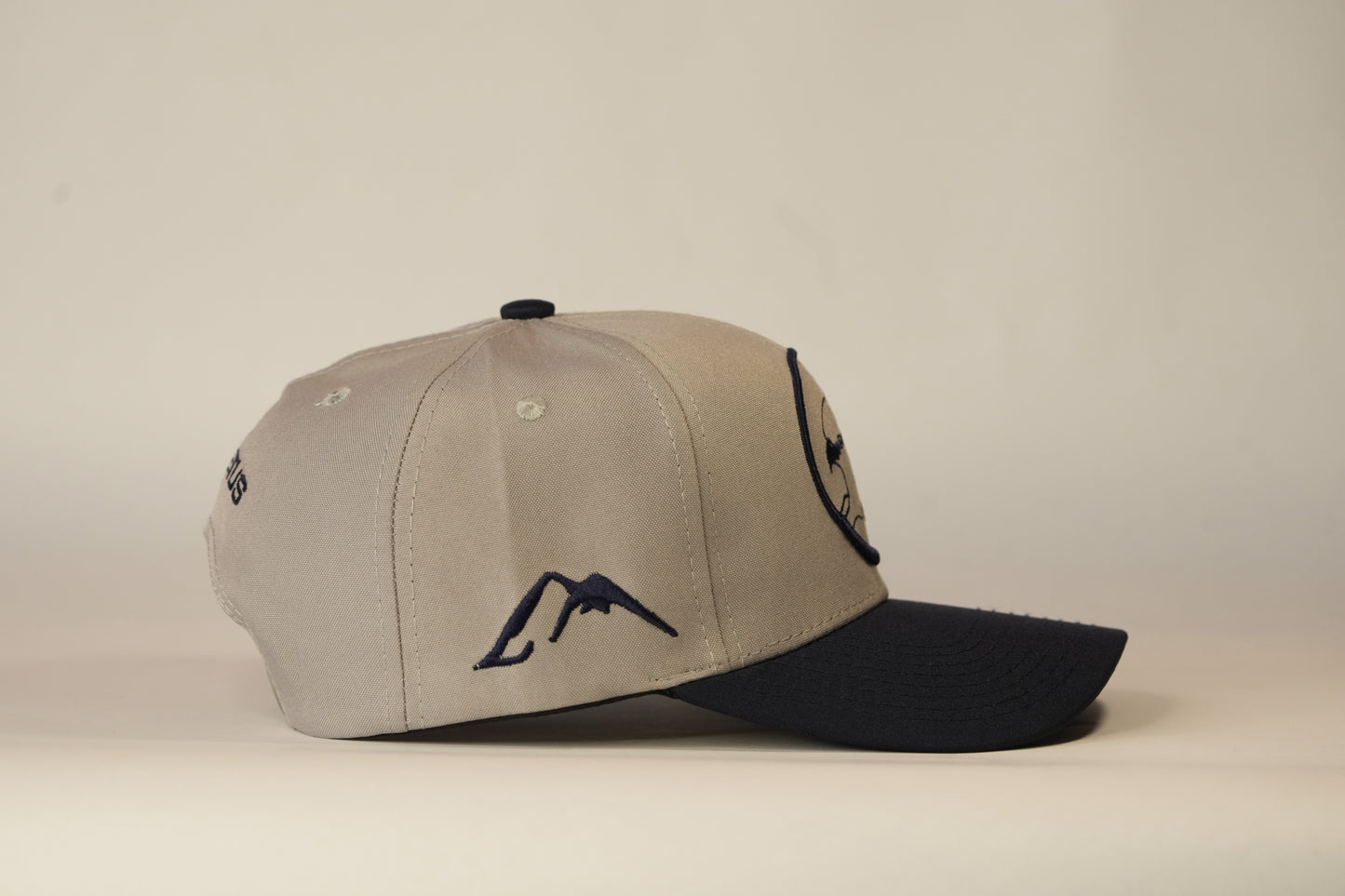 Gorra Spizaetus clásica - gris y azul oscuro