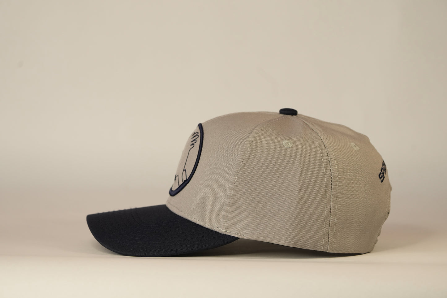 Gorra Spizaetus clásica - gris y azul oscuro