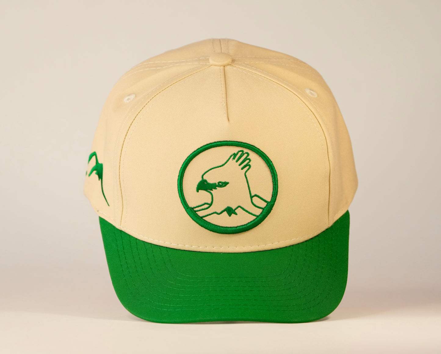 Gorra Spizaetus clasica - verde y beige