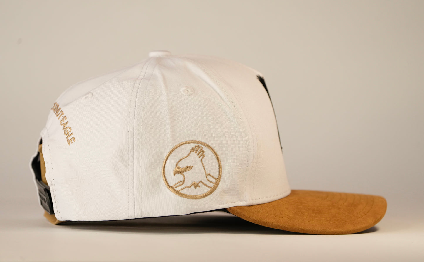 Gorra vuelo águila real de montaña - Blanca y café