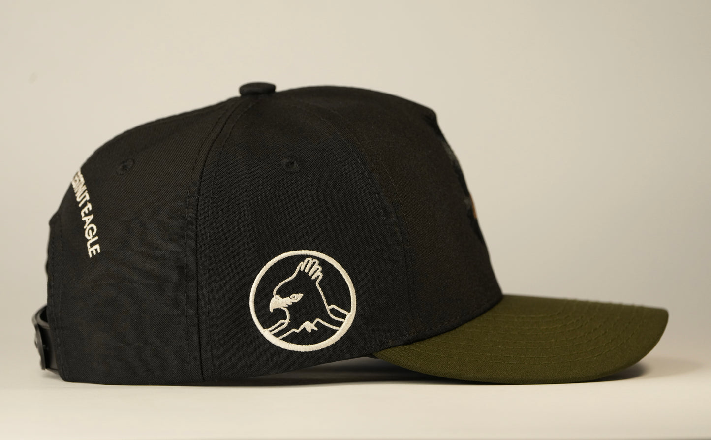 Gorra vuelo águila real de montaña - Negra y café