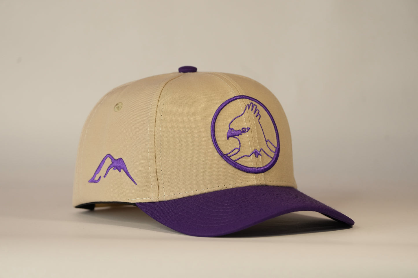 Gorra Spizaetus clásica - Morada y beige