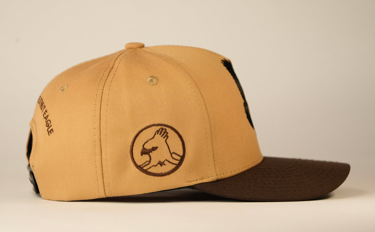 Gorra vuelo del águila real de montaña - Cafe y beige