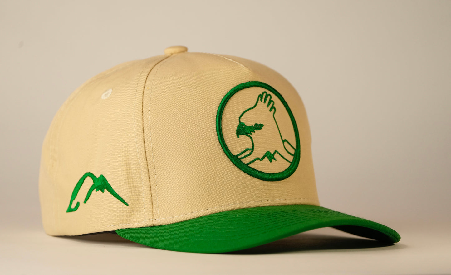 Gorra Spizaetus clasica - verde y beige