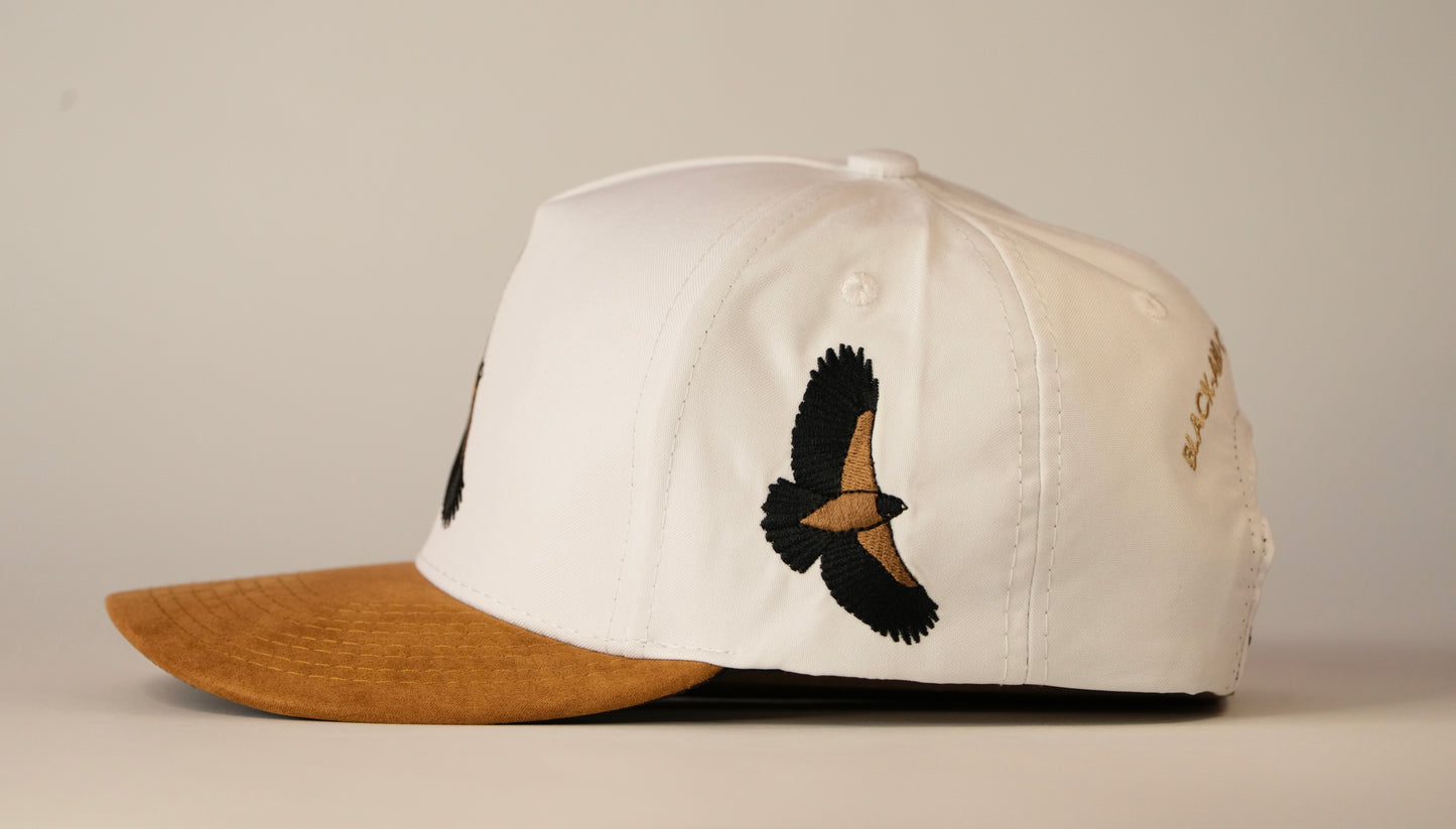 Gorra vuelo águila real de montaña - Blanca y café