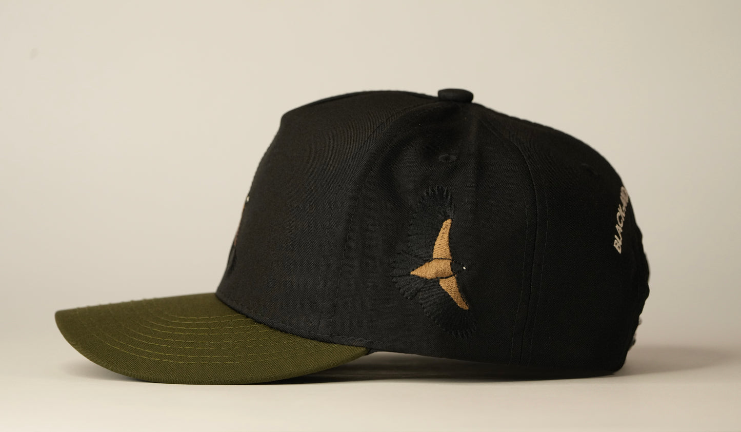 Gorra vuelo águila real de montaña - Negra y café