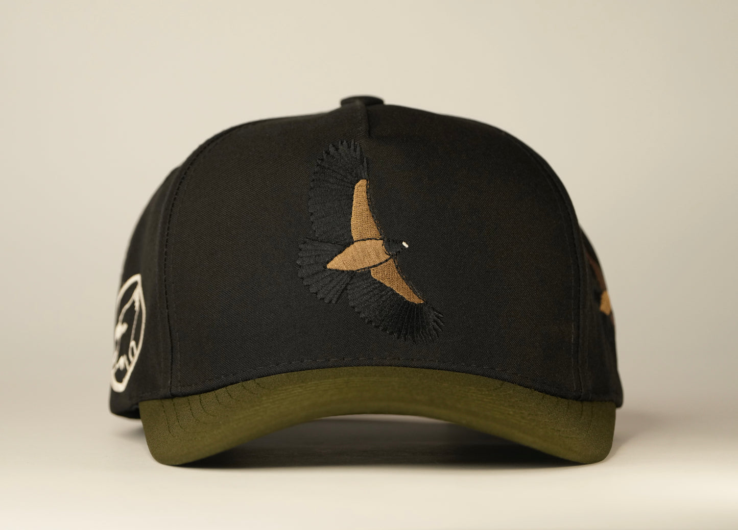 Gorra vuelo águila real de montaña - Negra y café