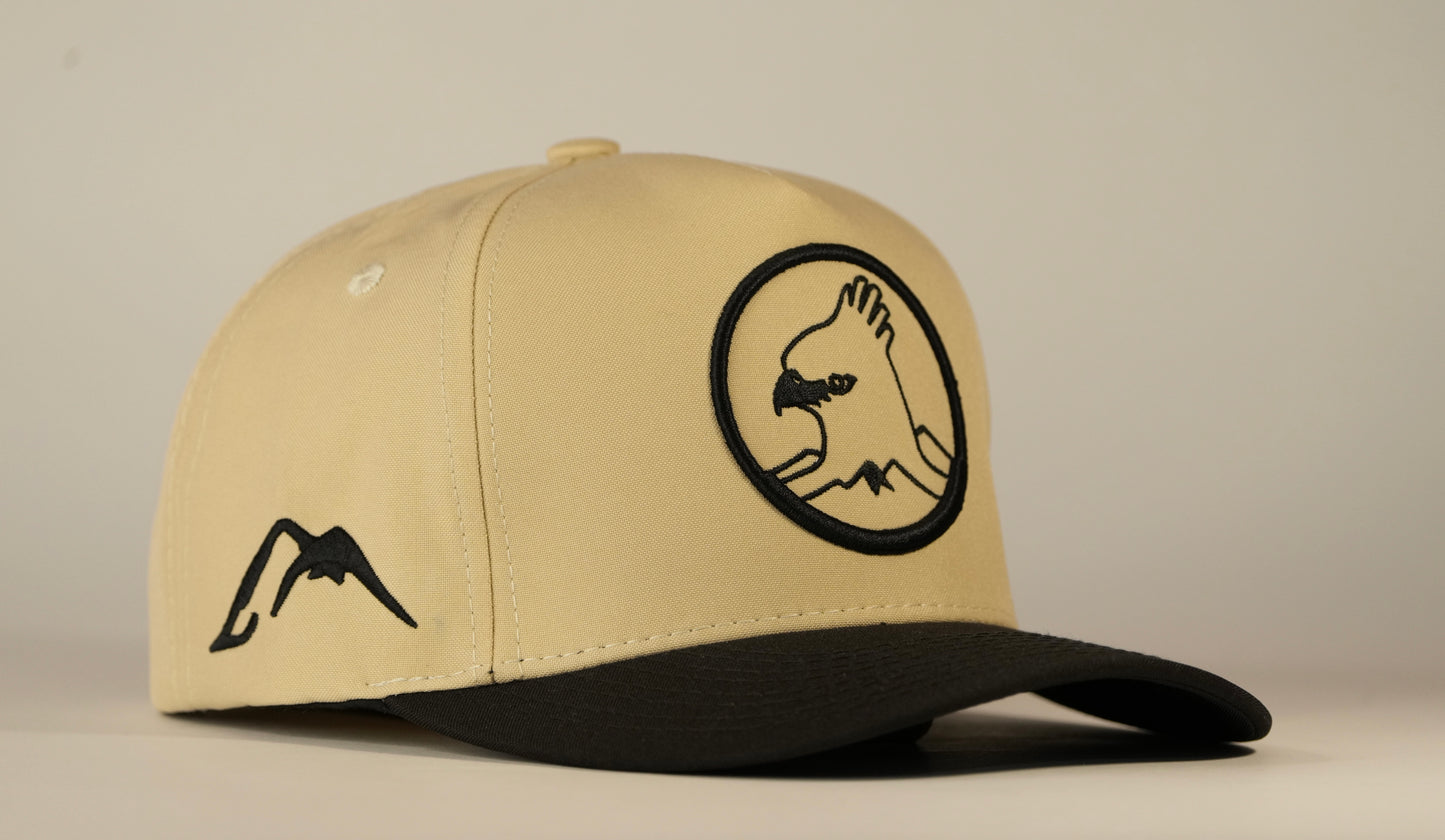 Gorra Spizaetus clasica - Negra y beige