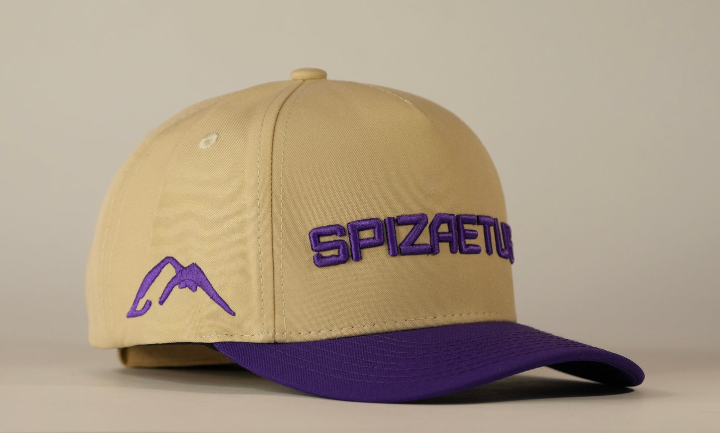 Gorra Spizaetus en relieve - morada y beige